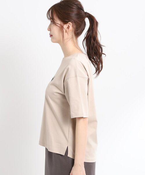 Reflect / リフレクト Tシャツ | 【夏SALE／E‐QUALITY／手洗い可】ストライプロゴTシャツ | 詳細15