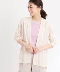 Reflect / リフレクト カーディガン・ボレロ | 【洗える】ジャージカーディガン