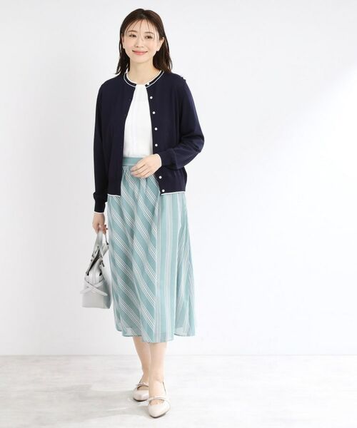 Reflect / リフレクト カーディガン・ボレロ | 【手洗い可／アンサンブル可】バイカラーカーディガン | 詳細12