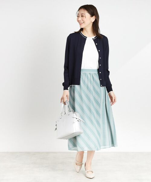 Reflect / リフレクト カーディガン・ボレロ | 【手洗い可／アンサンブル可】バイカラーカーディガン | 詳細13