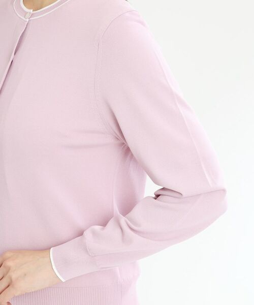 Reflect / リフレクト カーディガン・ボレロ | 【手洗い可／アンサンブル可】バイカラーカーディガン | 詳細20