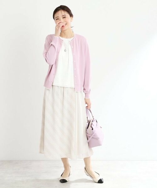 Reflect / リフレクト カーディガン・ボレロ | 【手洗い可／アンサンブル可】バイカラーカーディガン | 詳細8