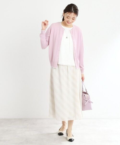 Reflect / リフレクト カーディガン・ボレロ | 【手洗い可／アンサンブル可】バイカラーカーディガン | 詳細9