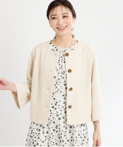新品　Reflect リフレクト ノーカラージャケット　ツイード イタリア生地 公式】Reflect（リフレクト）の通販 | ノーカラージャケット通販