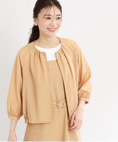 Reflect / リフレクト レザーブルゾン・ジャケット | 【撥水／洗える／セットアップ可】エアリージップアップブルゾン