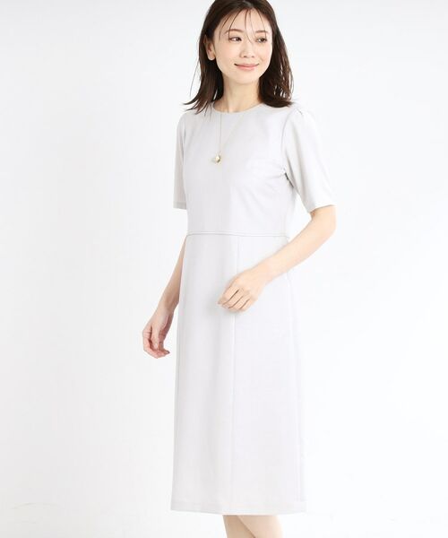 Reflect / リフレクト ミニ丈・ひざ丈ワンピース | 【夏SALE／UVカット／洗える／セットアップ可】ドライタッチ五分袖ワンピース | 詳細3