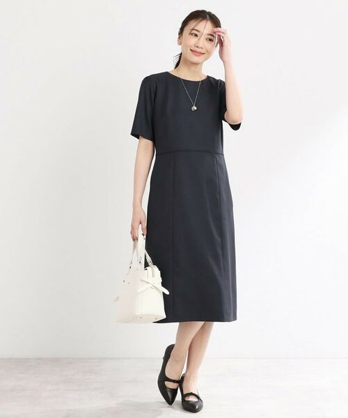 Reflect / リフレクト ミニ丈・ひざ丈ワンピース | 【夏SALE／UVカット／洗える／セットアップ可】ドライタッチ五分袖ワンピース | 詳細8