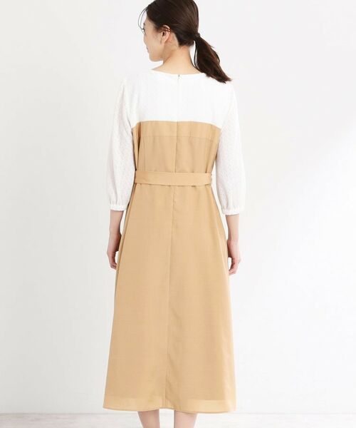 Reflect / リフレクト ロング・マキシ丈ワンピース | 【手洗い可／セットアップ可】異素材ミックスワンピース | 詳細16