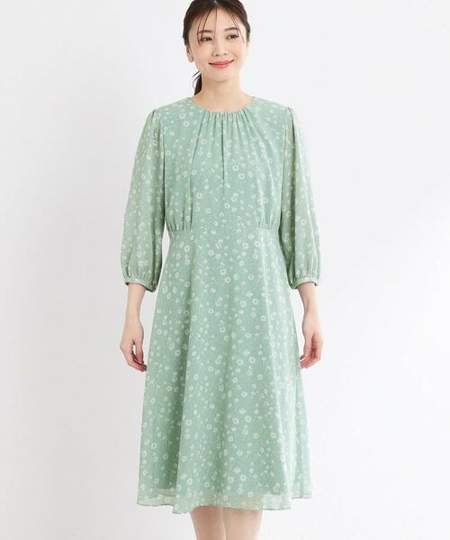 Reflect / リフレクト ミニ丈・ひざ丈ワンピース | 【マシンウォッシュ可】フラワープリントワンピース | 詳細19