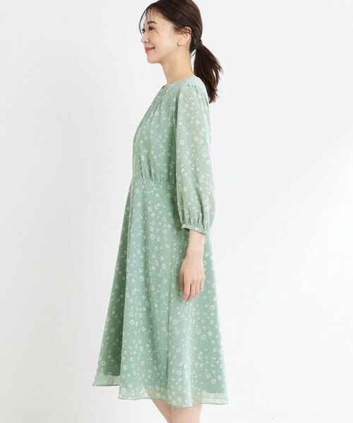 Reflect / リフレクト ミニ丈・ひざ丈ワンピース | 【マシンウォッシュ可】フラワープリントワンピース | 詳細20