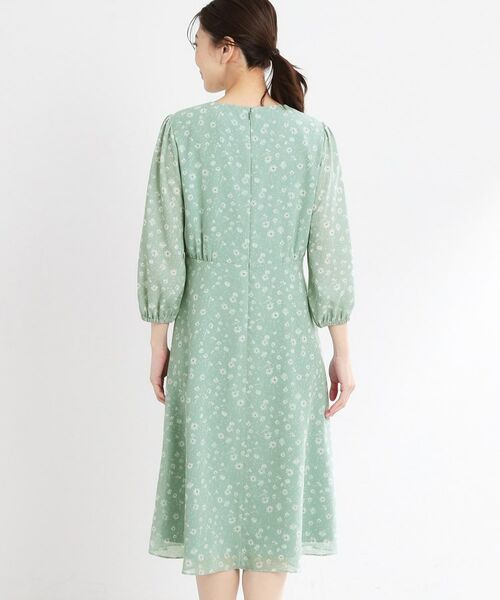 Reflect / リフレクト ミニ丈・ひざ丈ワンピース | 【マシンウォッシュ可】フラワープリントワンピース | 詳細21