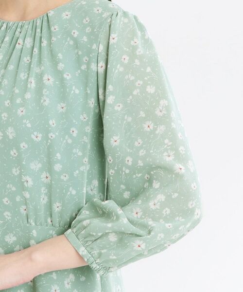 Reflect / リフレクト ミニ丈・ひざ丈ワンピース | 【マシンウォッシュ可】フラワープリントワンピース | 詳細24