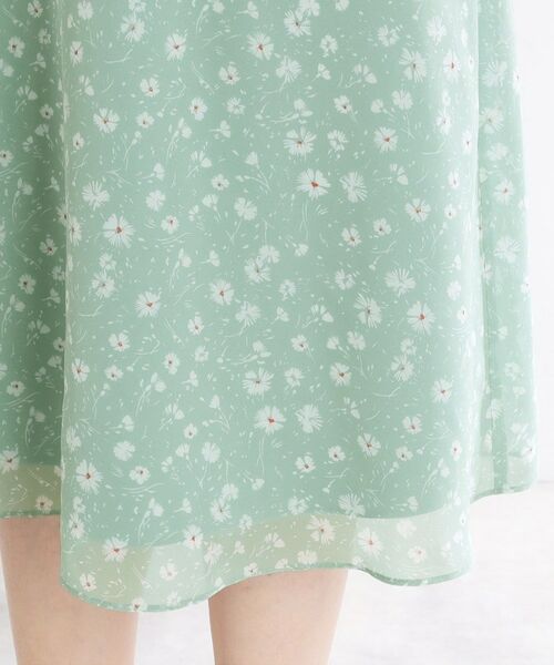 Reflect / リフレクト ミニ丈・ひざ丈ワンピース | 【マシンウォッシュ可】フラワープリントワンピース | 詳細25