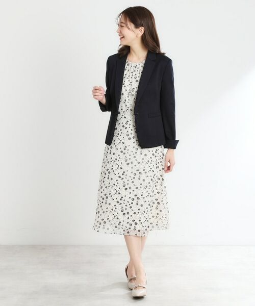 Reflect / リフレクト ミニ丈・ひざ丈ワンピース | 【マシンウォッシュ可】フラワープリントワンピース | 詳細4