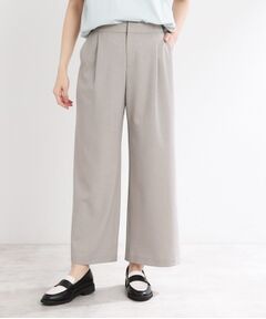Reflect / リフレクト ショート・ハーフ・半端丈パンツ | 【マシンウォッシュ可／すっきりシルエット】ワイドシルエットパンツ