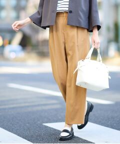 Reflect / リフレクト ショート・ハーフ・半端丈パンツ | 【マシンウォッシュ可／すっきりシルエット】ワイドシルエットパンツ