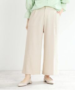 Reflect / リフレクト ショート・ハーフ・半端丈パンツ | 【マシンウォッシュ可／すっきりシルエット】ワイドシルエットパンツ