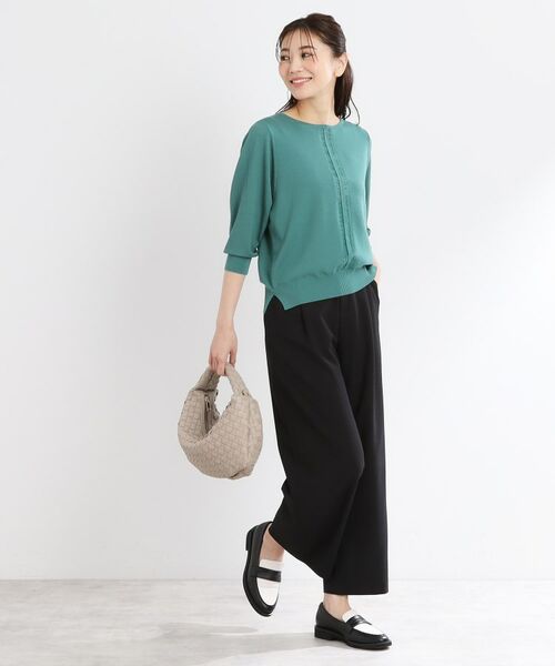 Reflect / リフレクト ショート・ハーフ・半端丈パンツ | 【マシンウォッシュ可/すっきりシルエット】ワイドシルエットパンツ | 詳細10