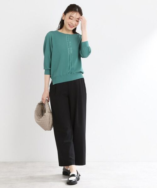 Reflect / リフレクト ショート・ハーフ・半端丈パンツ | 【マシンウォッシュ可/すっきりシルエット】ワイドシルエットパンツ | 詳細11