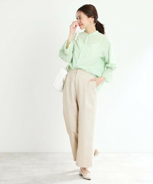 Reflect / リフレクト ショート・ハーフ・半端丈パンツ | 【マシンウォッシュ可/すっきりシルエット】ワイドシルエットパンツ | 詳細18