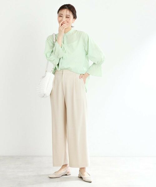 Reflect / リフレクト ショート・ハーフ・半端丈パンツ | 【マシンウォッシュ可/すっきりシルエット】ワイドシルエットパンツ | 詳細19