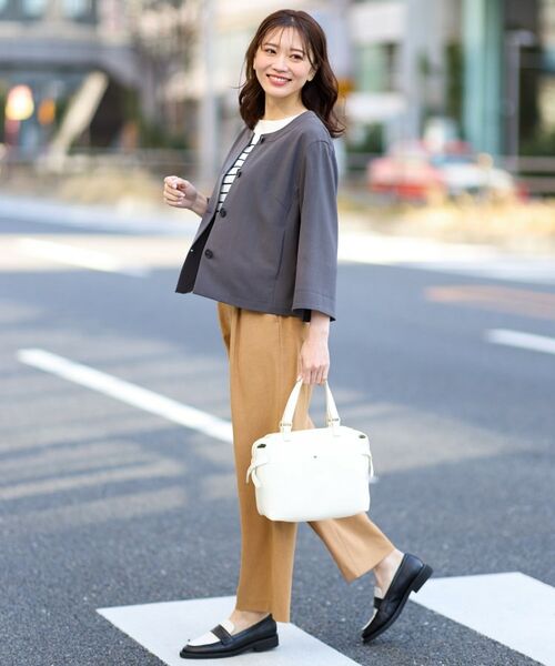 Reflect / リフレクト ショート・ハーフ・半端丈パンツ | 【マシンウォッシュ可/すっきりシルエット】ワイドシルエットパンツ | 詳細2