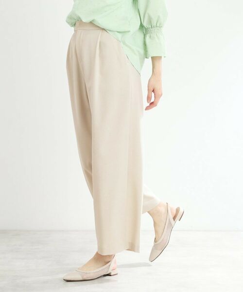 Reflect / リフレクト ショート・ハーフ・半端丈パンツ | 【マシンウォッシュ可/すっきりシルエット】ワイドシルエットパンツ | 詳細20
