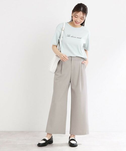 Reflect / リフレクト ショート・ハーフ・半端丈パンツ | 【マシンウォッシュ可/すっきりシルエット】ワイドシルエットパンツ | 詳細7