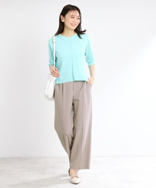 Reflect / リフレクト パンツ | 【マシンウォッシュ可/セットアップ可能】ストレートシルエットパンツ | 詳細12