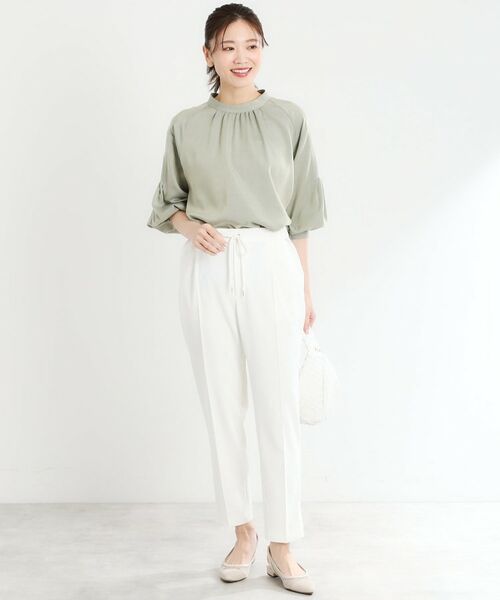 Reflect / リフレクト ショート・ハーフ・半端丈パンツ | 【マシンウォッシュ可】リラクシーセンタープレスパンツ | 詳細4