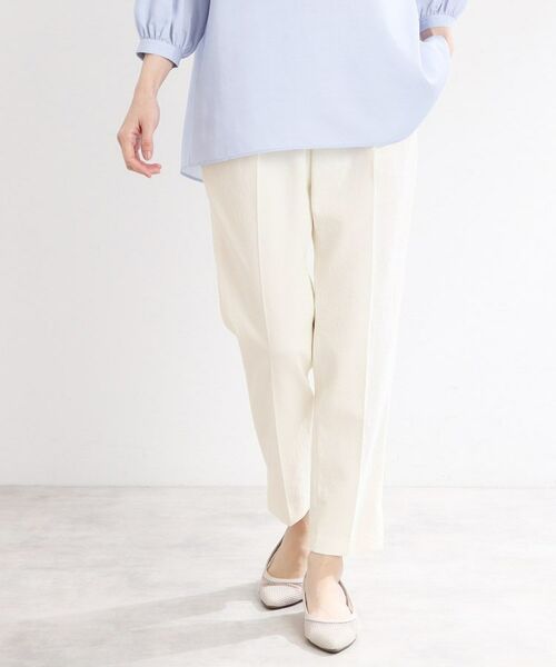 Reflect / リフレクト ショート・ハーフ・半端丈パンツ | 【マシンウォッシュ可】リラクシーセンタープレスパンツ | 詳細7