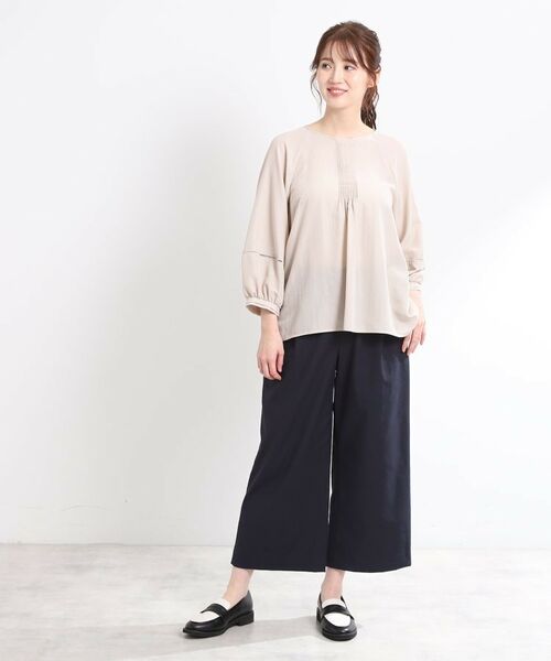 Reflect / リフレクト ショート・ハーフ・半端丈パンツ | 【E‐QUALITY/手洗い可】ワイドクロップドパンツ | 詳細13