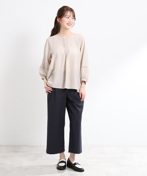 Reflect / リフレクト ショート・ハーフ・半端丈パンツ | 【E‐QUALITY/手洗い可】ワイドクロップドパンツ | 詳細14