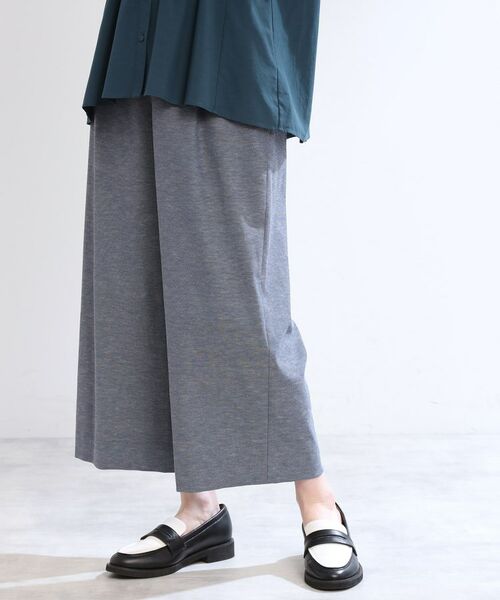 Reflect / リフレクト ショート・ハーフ・半端丈パンツ | 【E‐QUALITY/手洗い可】ワイドクロップドパンツ | 詳細3