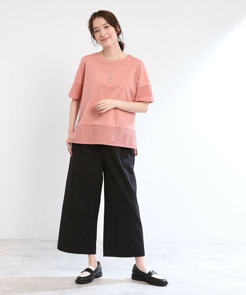 Reflect / リフレクト ショート・ハーフ・半端丈パンツ | 【E‐QUALITY/手洗い可】ワイドクロップドパンツ | 詳細5