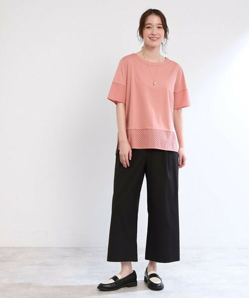 Reflect / リフレクト ショート・ハーフ・半端丈パンツ | 【E‐QUALITY/手洗い可】ワイドクロップドパンツ | 詳細6