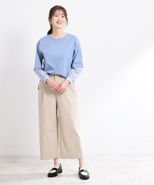 Reflect / リフレクト ショート・ハーフ・半端丈パンツ | 【E‐QUALITY/手洗い可】ワイドクロップドパンツ | 詳細9