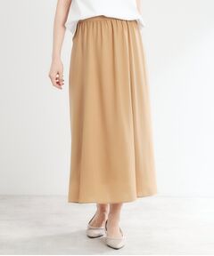 リフレクト　７号　定価42,900円　2022年　少し長めの丈　1回着用　美品 匠シリーズ/洗える】ソフトフレアスカート（膝丈スカート