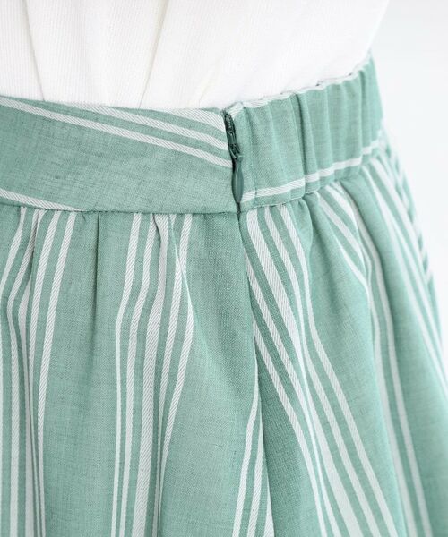 Reflect / リフレクト スカート | 【手洗い可】ストライプ柄シアースカート | 詳細19