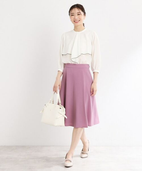 Reflect / リフレクト スカート | 【マシンウォッシュ可／細見え】フレアシルエットスカート | 詳細11