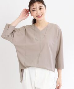 Reflect / リフレクト シャツ・ブラウス | 【マシンウォッシュ可／セットアップ可能】ドルマンスリーブVネックブラウス