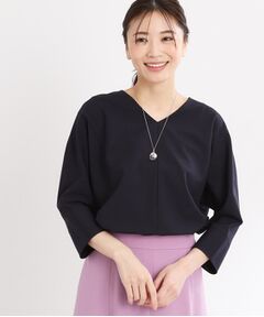 Reflect / リフレクト シャツ・ブラウス | 【マシンウォッシュ可／セットアップ可能】ドルマンスリーブVネックブラウス