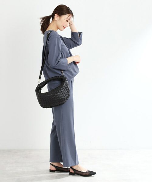 Reflect / リフレクト シャツ・ブラウス | 【マシンウォッシュ可/セットアップ可能】ドルマンスリーブVネックブラウス | 詳細14