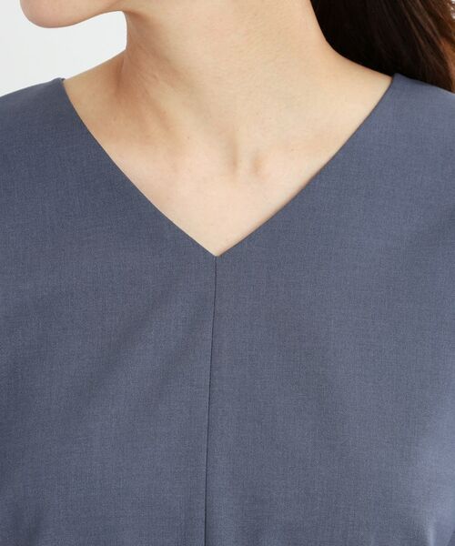 Reflect / リフレクト シャツ・ブラウス | 【マシンウォッシュ可/セットアップ可能】ドルマンスリーブVネックブラウス | 詳細24
