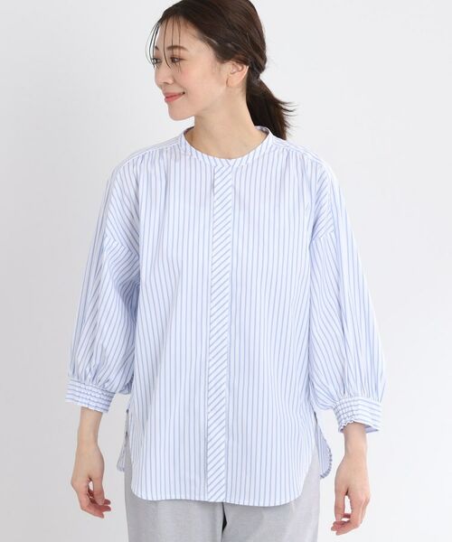 Reflect / リフレクト シャツ・ブラウス | 【夏SALE/E‐QUALITY/手洗い可】ストライプシャツ | 詳細14