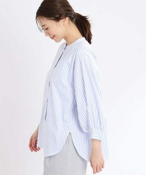 Reflect / リフレクト シャツ・ブラウス | 【夏SALE/E‐QUALITY/手洗い可】ストライプシャツ | 詳細15