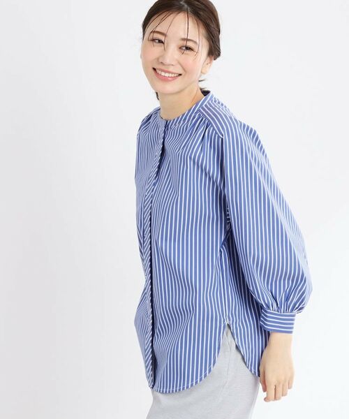 Reflect / リフレクト シャツ・ブラウス | 【夏SALE/E‐QUALITY/手洗い可】ストライプシャツ | 詳細2