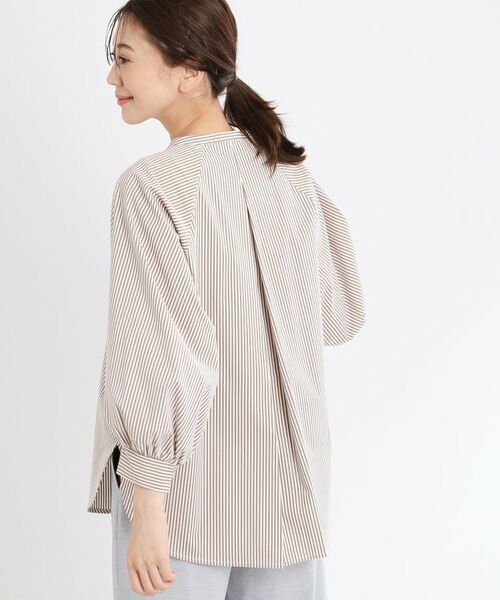 Reflect / リフレクト シャツ・ブラウス | 【夏SALE/E‐QUALITY/手洗い可】ストライプシャツ | 詳細6