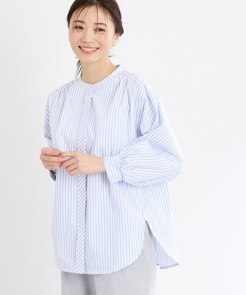 Reflect / リフレクト シャツ・ブラウス | 【夏SALE/E‐QUALITY/手洗い可】ストライプシャツ | 詳細9