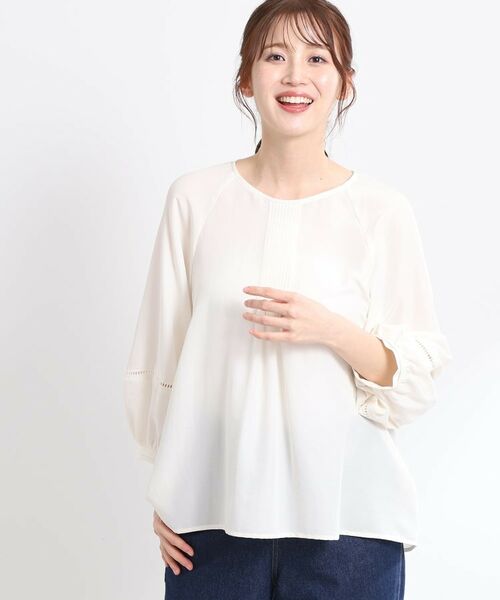 Reflect / リフレクト シャツ・ブラウス | 【E‐QUALITY／手洗い可】ピンタックブラウス | 詳細1